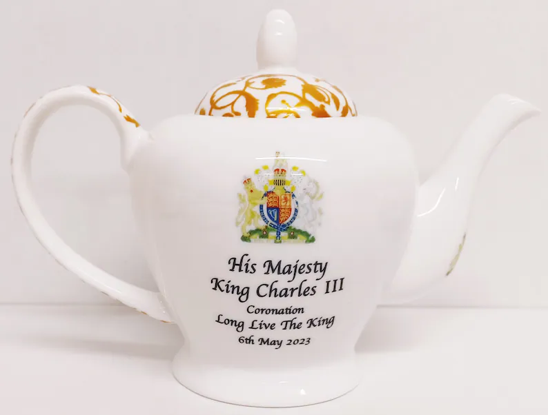 King Charles III Coronation Teapot
